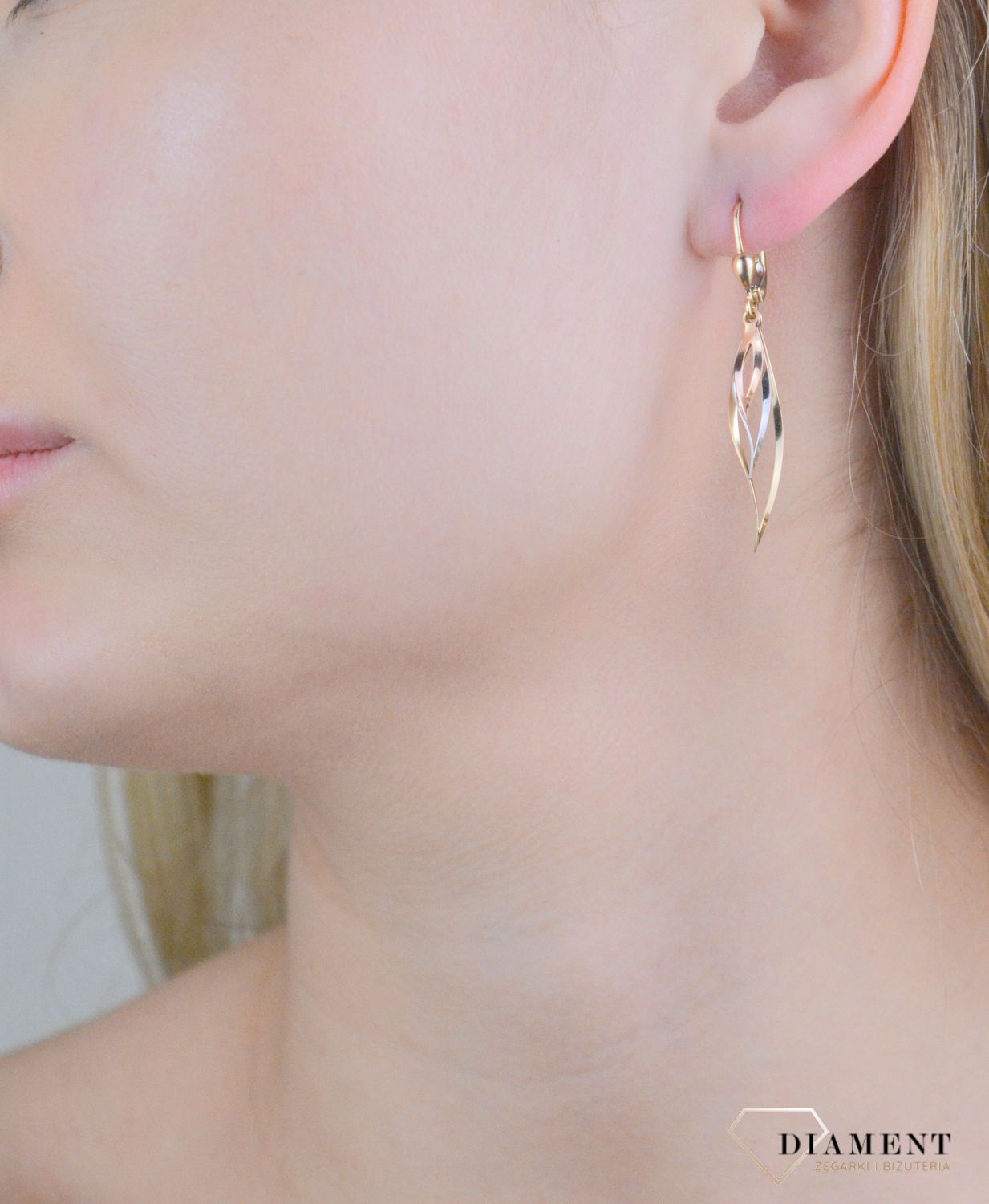 Kolczyki złote wiszące próba 375,KL 1492 375.jpg